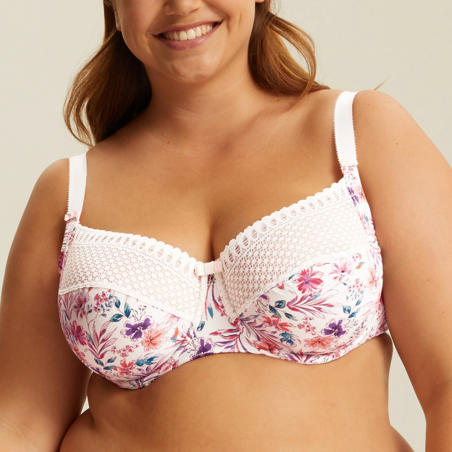 Soutien-gorge Emboîtant Avec Armatures Ivoire Imprimé MARBELLA – Image 3