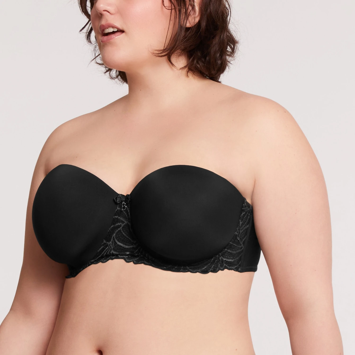 Soutien-gorge Bandeau Avec Armatures Black Pampelune – Image 3