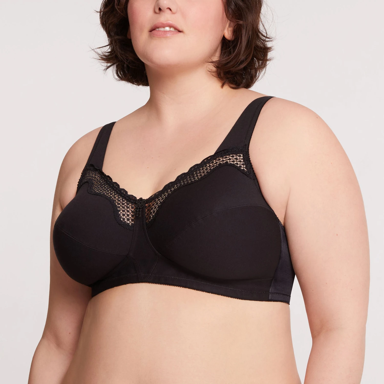 Soutien-gorge Sans Armatures Black Cotton Comfort – Image 3